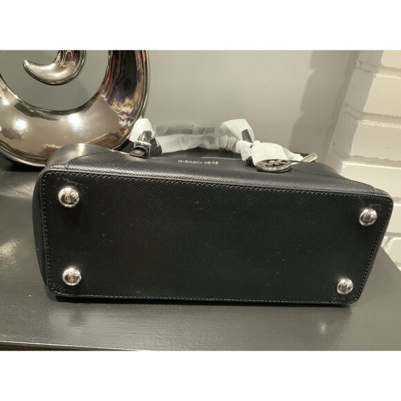 Michael Kors Black,  Logo ,Saffiano  Leather Jet Set Top Zip Tote , NWT - Picture 10 of 11